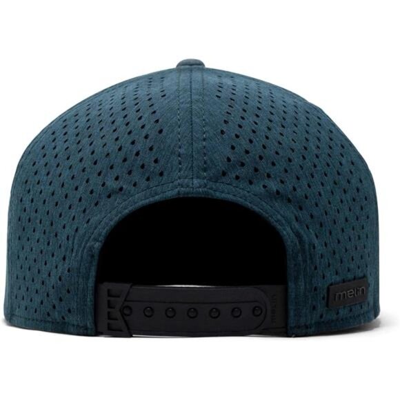 Performance Snapback Hat, Water-Resistant Flat Bill Caps for Men & Women, Golf - Picture 3 of 7